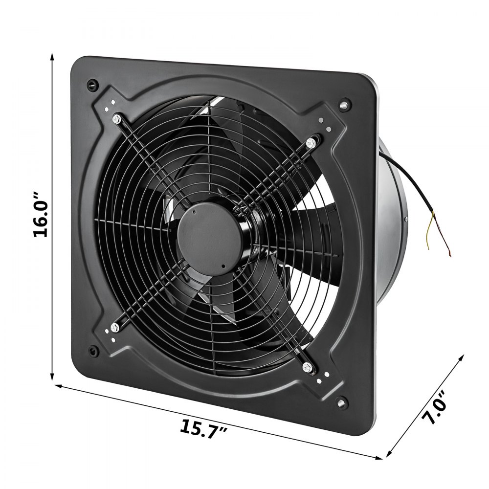 Ventilatore Ventola Assiale Aspirante ø35cm 4300m3/h 125w Aspiratore Industriale