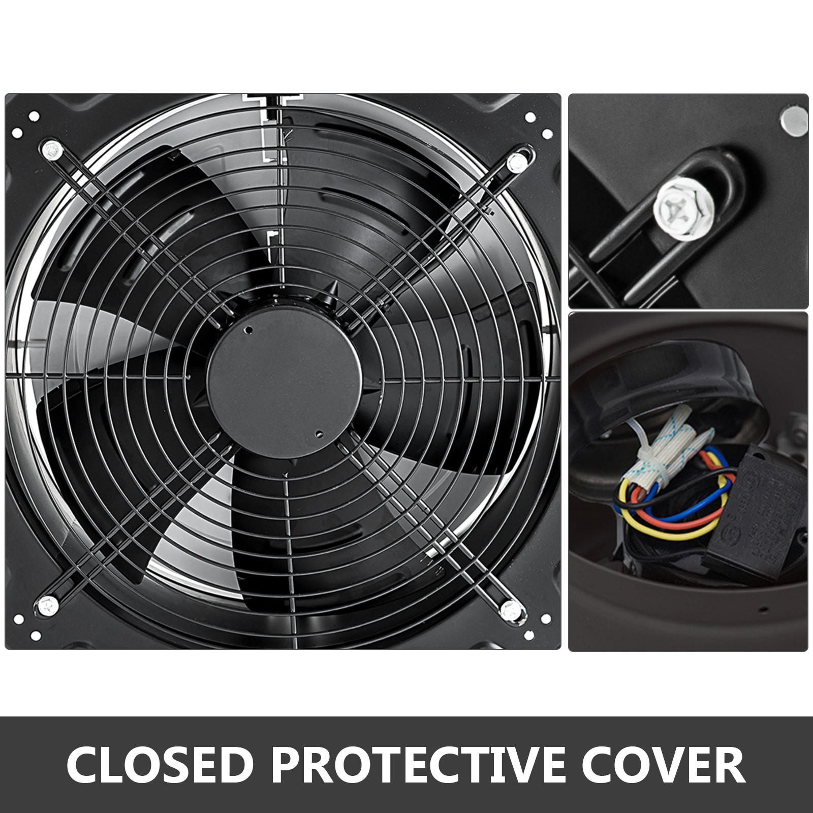 Ventilatore Ventola Assiale Aspirante ø35cm 4300m3/h 125w Aspiratore Industriale