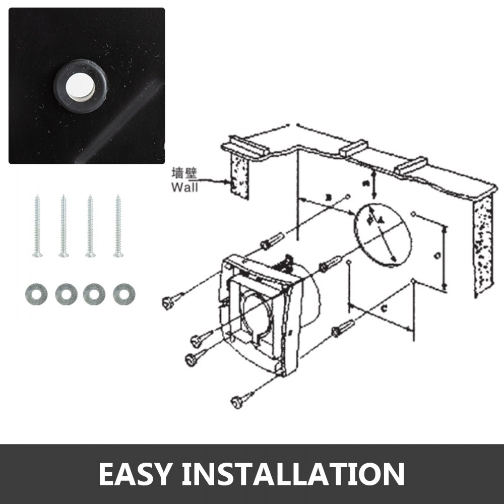 Ventilatore Di Scarico Ventola Aspiratore Assiale Estrattore Flusso 16" 195w
