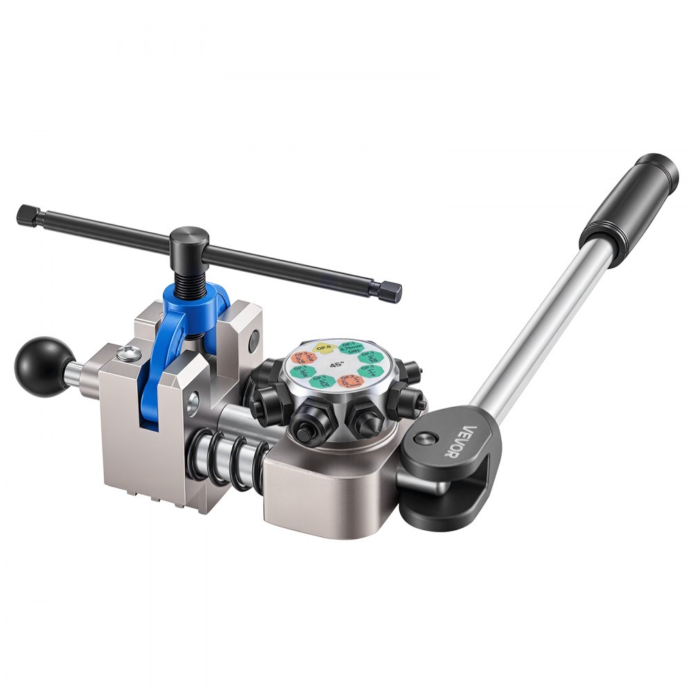 VEVOR Kit di Strumenti per Svasatura Tubi Freno, Kit Professionale di Strumenti per Svasatura Doppia a 45° per Tubi Sottili in Acciaio, Rame e Alluminio da 4,76 mm, 6,35 mm, 7,94 mm, 9,52 mm, Multiuso