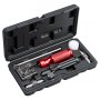 VEVOR Brake Line Flaring Tool Kit, 45° Single & Double Flare Tool for 4.75mm, 6.35mm Copper Tubing - with 2 Forming Dies, Deburring Tool & Toolbox for Automotive Brake Hydraulic Line Repair