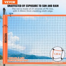 VEVOR Set di reti combinate per pallavolo e badminton all'aperto, portatili, regolabili in altezza