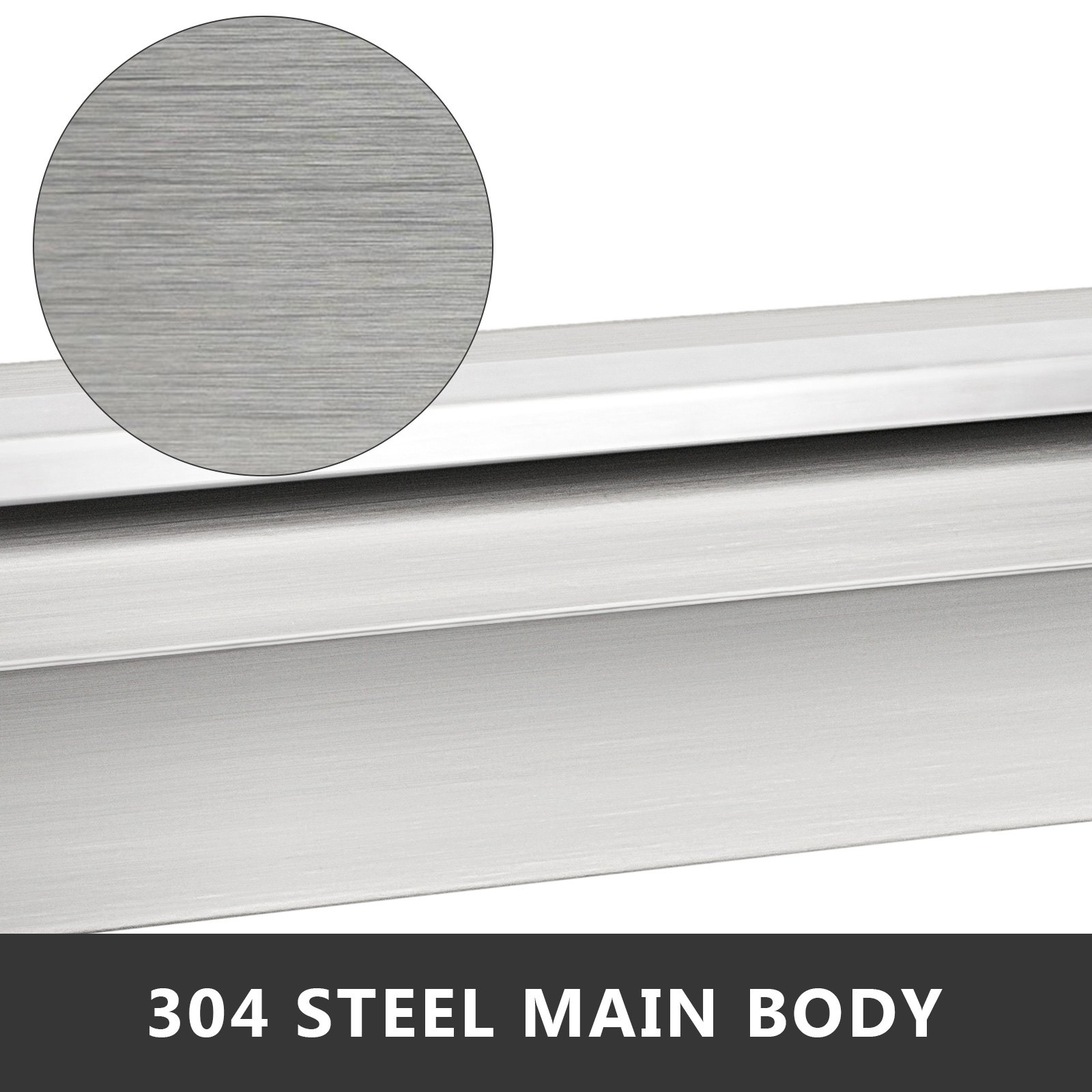 VEVOR 45 x 11,4 x 7,8 CM Fontana per Piscina a Cascata Acciaio Inossidabile, Fontana a Cascata da Giardino, Rettangolare a LED, Fontana Rettangolare con LED per Piscina