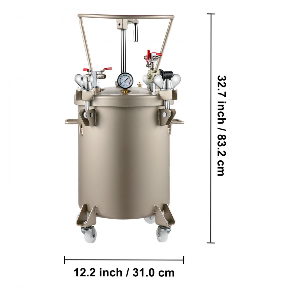Vevor Pentola Per Pistola A Spruzzo Pistola A Spruzzo Con Vernice A Pressione
