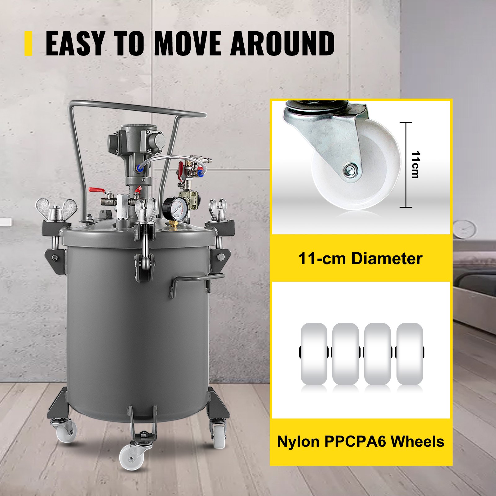 Vevor Pentola Per Pistola A Spruzzo Pistola A Spruzzo Con Vernice A Pressione