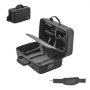 VEVOR Custodia da Trasporto PS5, Borsa da Viaggio per Playstation 5 Slim Antiurto in EVA 395 x 190 x 250 mm, Morbida Fodera Interna con Maniglia per Trasporto per Riporre, Casa Feste