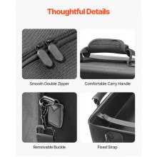 VEVOR Custodia da Trasporto PS5 Borsa da Viaggio 395 x 190 x 250 mm Casa Feste