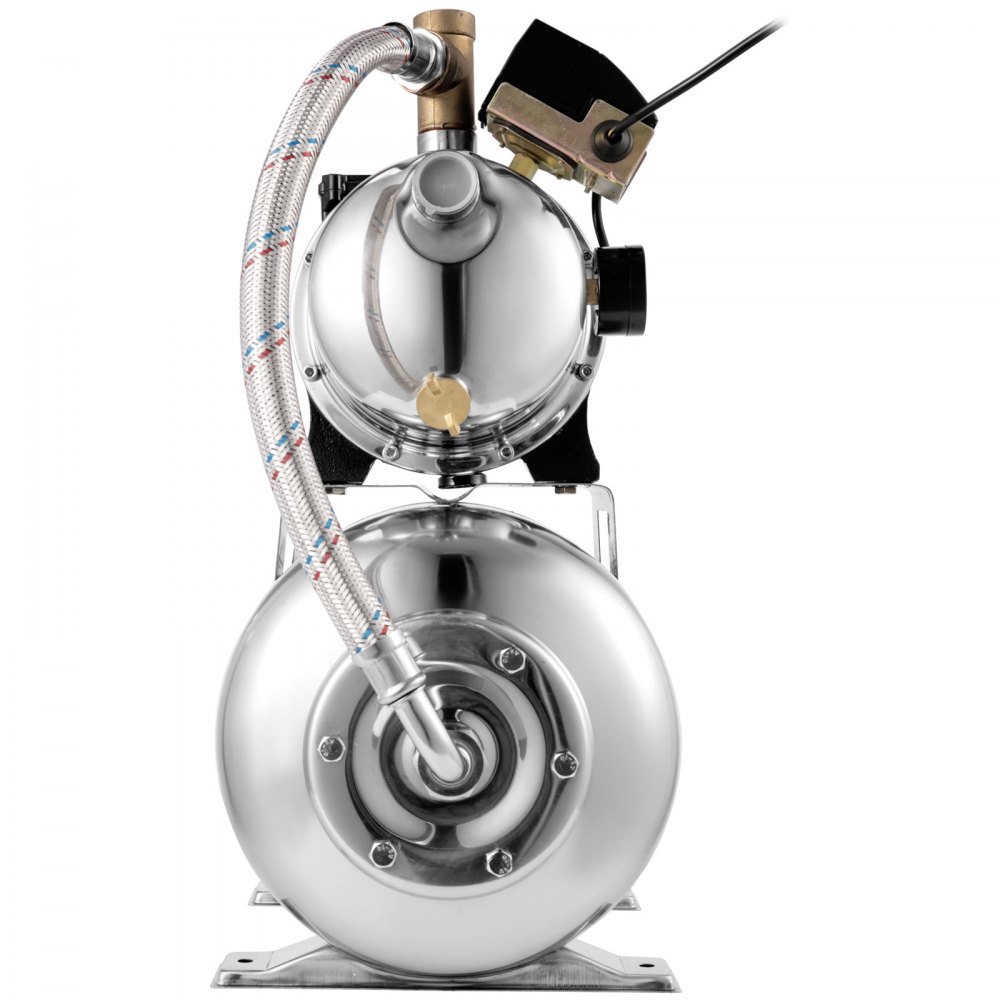 Vevor Pompa Per Getto Poco Profondo 550w Pompa Del Pozzo D'acqua Serbatoio 24l