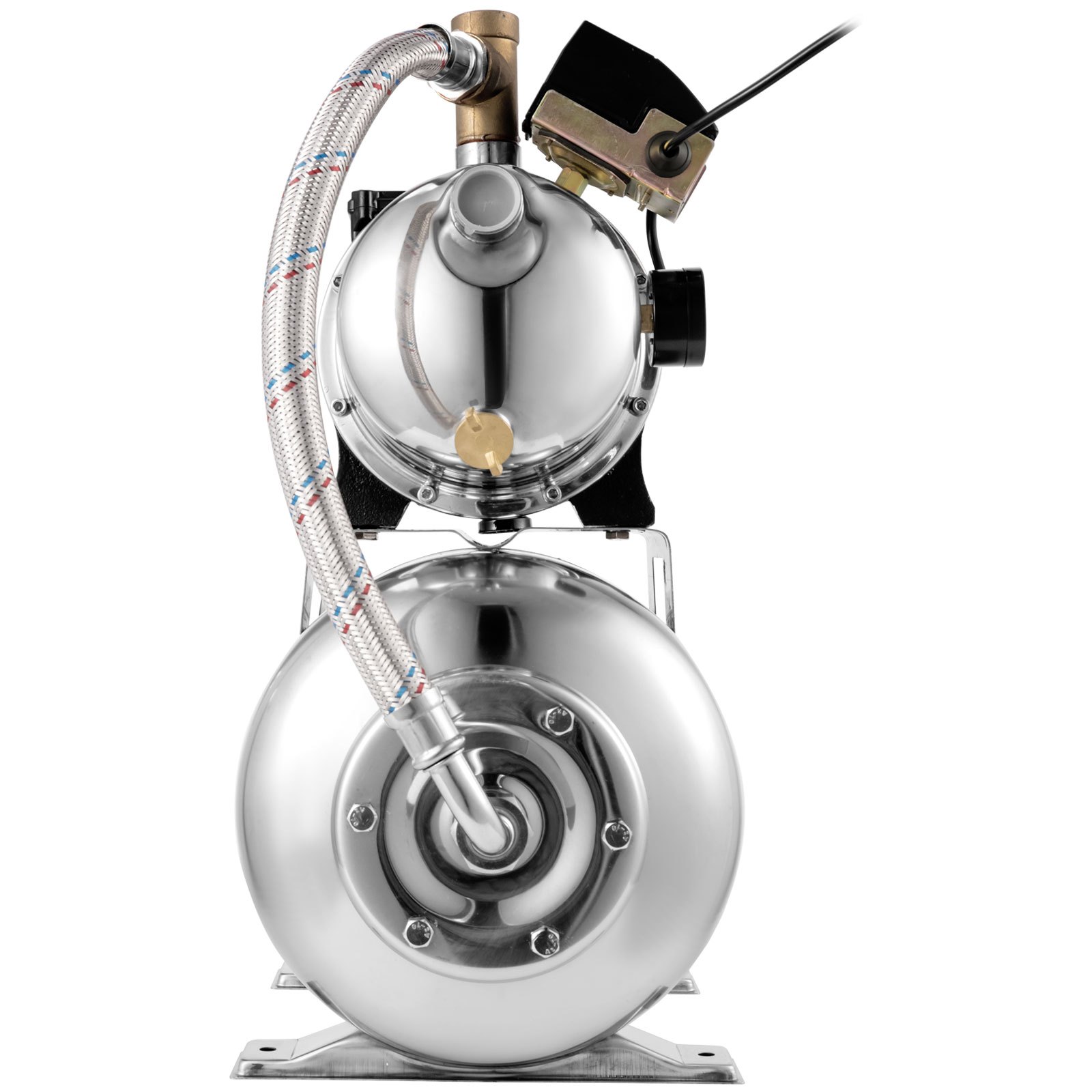 Vevor Pompa Per Getto Poco Profondo 550w Pompa Del Pozzo D'acqua Serbatoio 24l