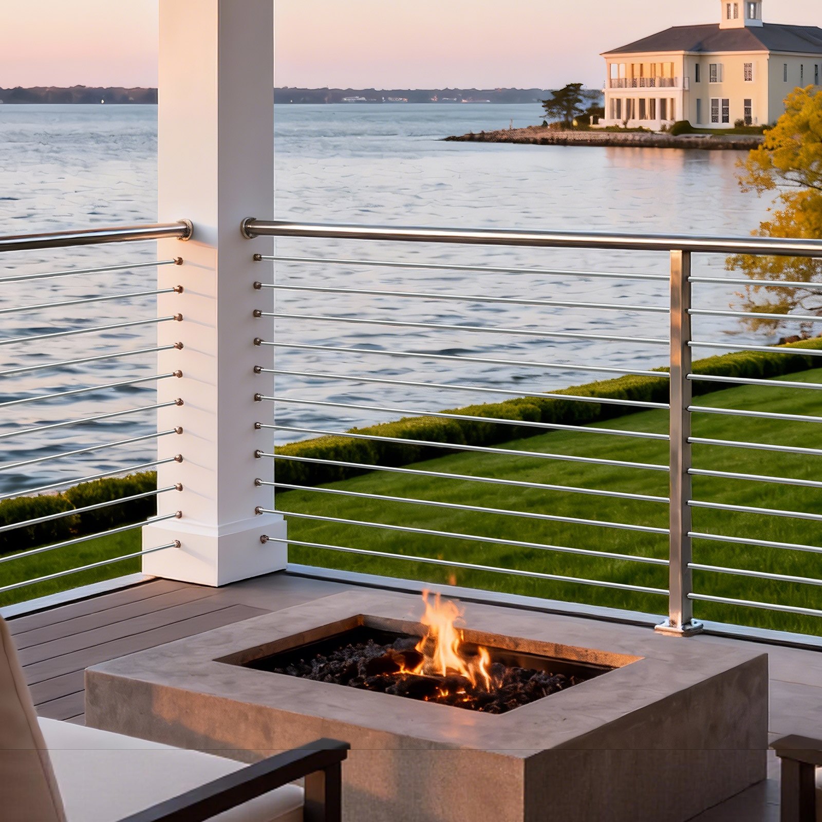 VEVOR Kit di Cavi Metallici da 3,2 mm, Lunghezza 30,5 m, Cavo in Acciaio Inossidabile 304, Resistenza alla Rottura 2,9 KN, Struttura a 7 x 7 Fili, per Sistema di Ringhiere per Ponti, Luci a Stringa