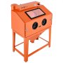 VEVOR 435L Sandblasting Cabinet, Heavy Duty Steel Sand Blaster with Dual Blasting Guns Kit, 117L Media Hopper & 1200W Powerful Dust Collector for Oversized Parts Rust Removal, Surface Finishing