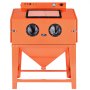 VEVOR 435L Sandblasting Cabinet, Heavy Duty Steel Sand Blaster with Dual Blasting Guns Kit, 117L Media Hopper & 1200W Powerful Dust Collector for Oversized Parts Rust Removal, Surface Finishing