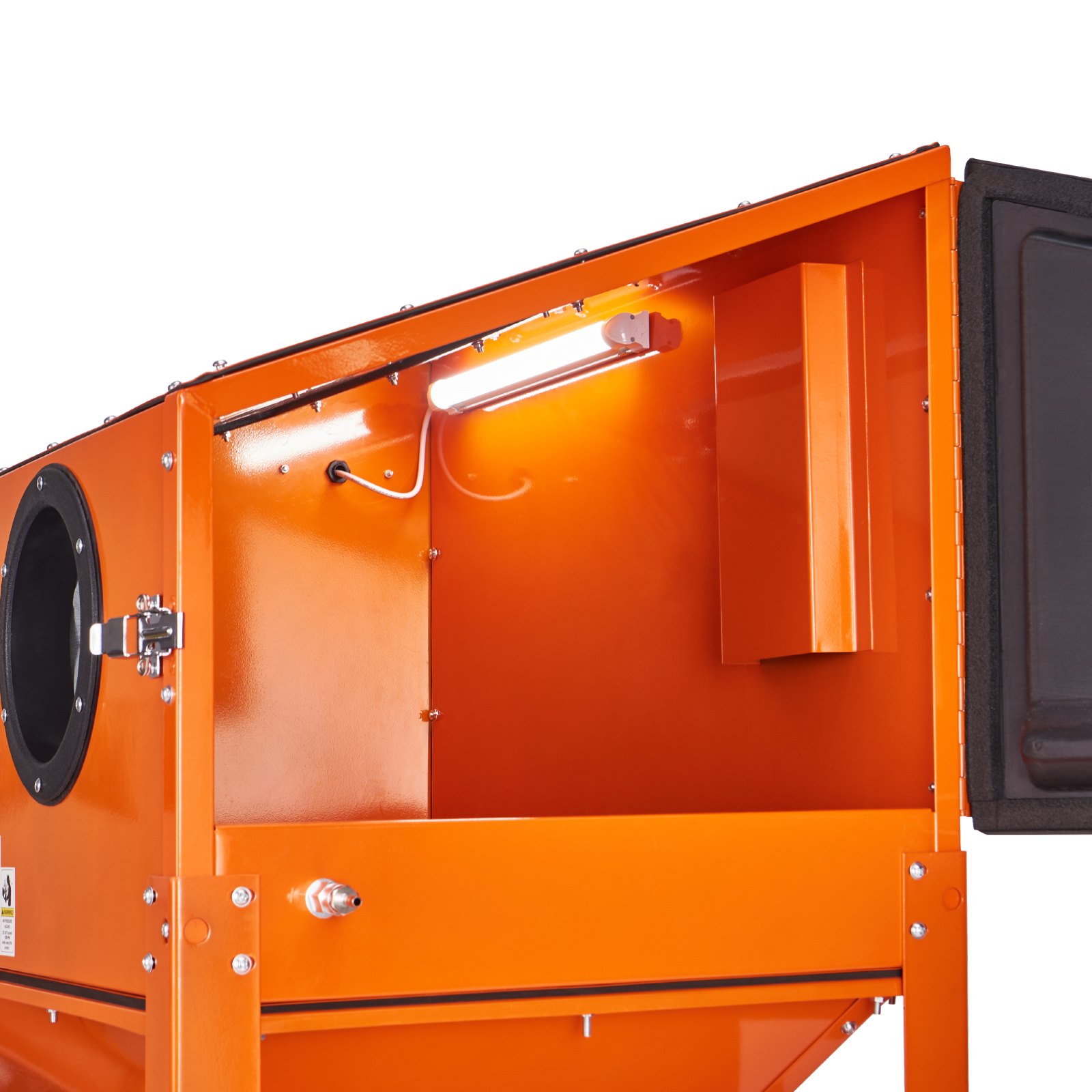 VEVOR 60-Gallon Sandblasting Cabinet, 40-120 PSI Sandblasting Cabinet with Stand, Heavy-Duty Steel Sandblaster with Blasting Gun and 4 Ceramic Nozzles for Removing Paint, Stains, and Rust