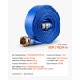 VEVOR Tubo Scarico Piatto in PVC Piscina Irrigazione Lunghezza 15,24 m Blu Diametro Interno 50,8 mm, per Pompa Sommersa, con Filtro di Sabbia, Pressione di Esercizio 6,2 bar, con Raccordi a Linguetta