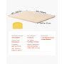 VEVOR Pietra per Pizza, Pietra da Forno per Pizza Rettangolare in Cordierite da 508 x 355 x 17 mm, con Raschietto, Cordierite Resistente al Calore, per Forno da Cucina, Cottura di Pane