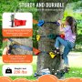 VEVOR Kit di Arrampicata sugli Alberi Ninja 6 Cinghie a Cricchetto per Esterni