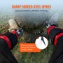 VEVOR Tree Climbing Spikes, 1 Paio Speroni Arrampicata Alluminio, Capacità 158,75 kg, Arrampicata Alberi con Cinghie e Protezioni per Punte, Attrezzatura per Arboricoltura Scalatori, Caccia Rosso