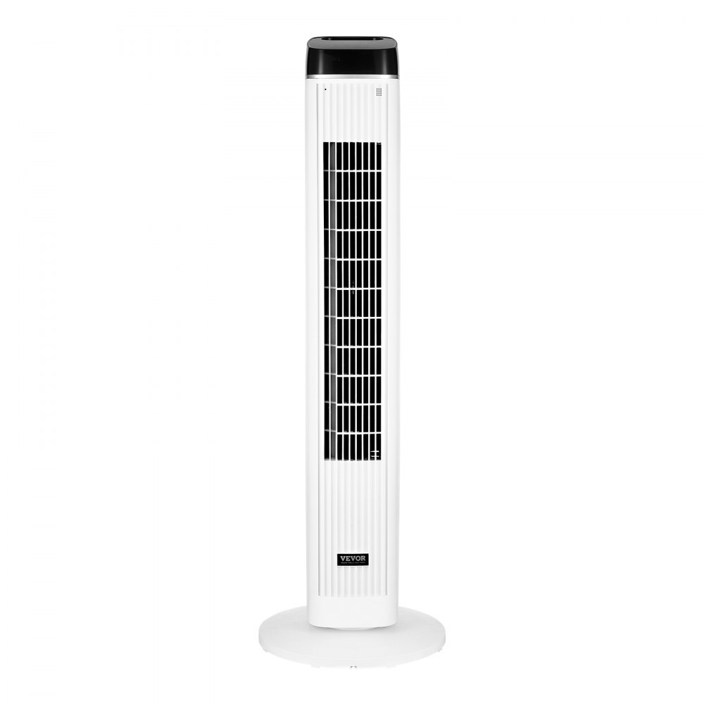 VEVOR Ventilatore da Pavimento Silenzioso con Velocità di 6,7 m/s Ventilatore Portatile Senza Pale a 70° per Interni con 3 Velocità, 4 Modalità, con Telecomando per Camera da Letto, Ufficio, Casa