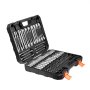 VEVOR Set di Bussole 107 Pezzi SAE e Metriche, Esagonali/Torx/Torx Esterne, Acciaio Legato S2 e Acciaio Cr-V, Attacchi 0,63/0,95/1,27 cm con Custodia di Stoccaggio Migliorata, Uso Manuale