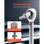 VEVOR Set di Bussole Scanalati Tripli XZN 10 Pezzi M4 a M18 Acciaio Cr-V Manuale