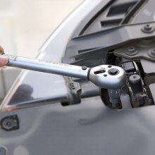 VEVOR Set di Bussole a Triplo Quadrato XZN, 10 Pezzi M4 a M18, Acciaio Cr-V di Alta Qualità, Attacchi 0,63/0,95/1,27 cm, con Custodia di Stoccaggio, Uso Manuale, Settore Automobilistico
