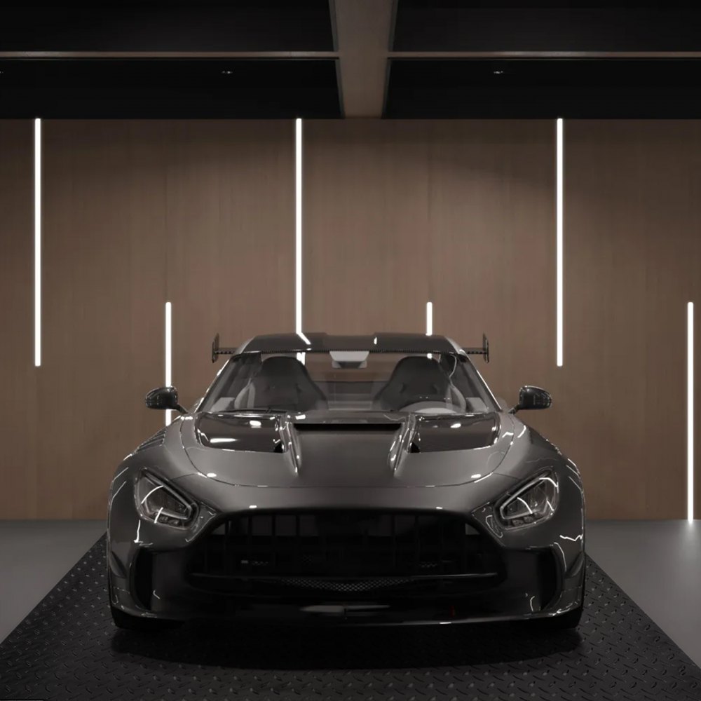 Tappetino da Garage in PVC Antiscivolo Pavimento PVC 450x110 cm 2 Rotoli Nero