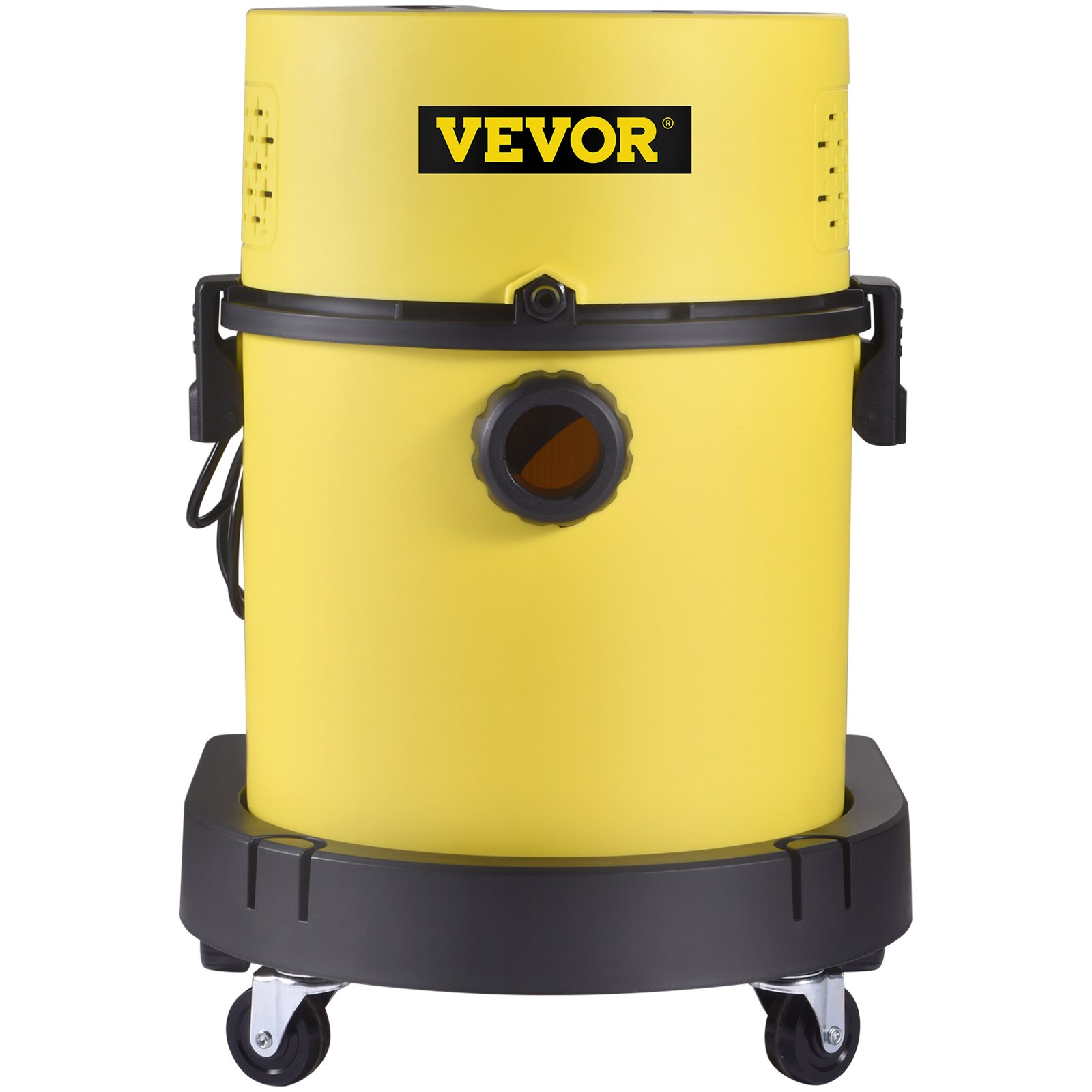 VEVOR Mop Bidone Aspirapolvere con Filo Portatile Umido e Secco a Pressione 1200W Capacità di Cilindro 20L, Aspiracenre a Bidone con Filtro HEPA 17Kpa a Pressione per Cortile Giardino Parco Bidone