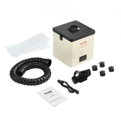 VEVOR Aspiratore Fumi Saldatura 100W da Pavimento, Aspiratore Fumi di Saldatura Filtro a 3 Strati Flusso d'Aria 240 m³/h Assorbitore Compatto per Fumi di Saldatura per Incisioni di Saldatura Fai-da-te
