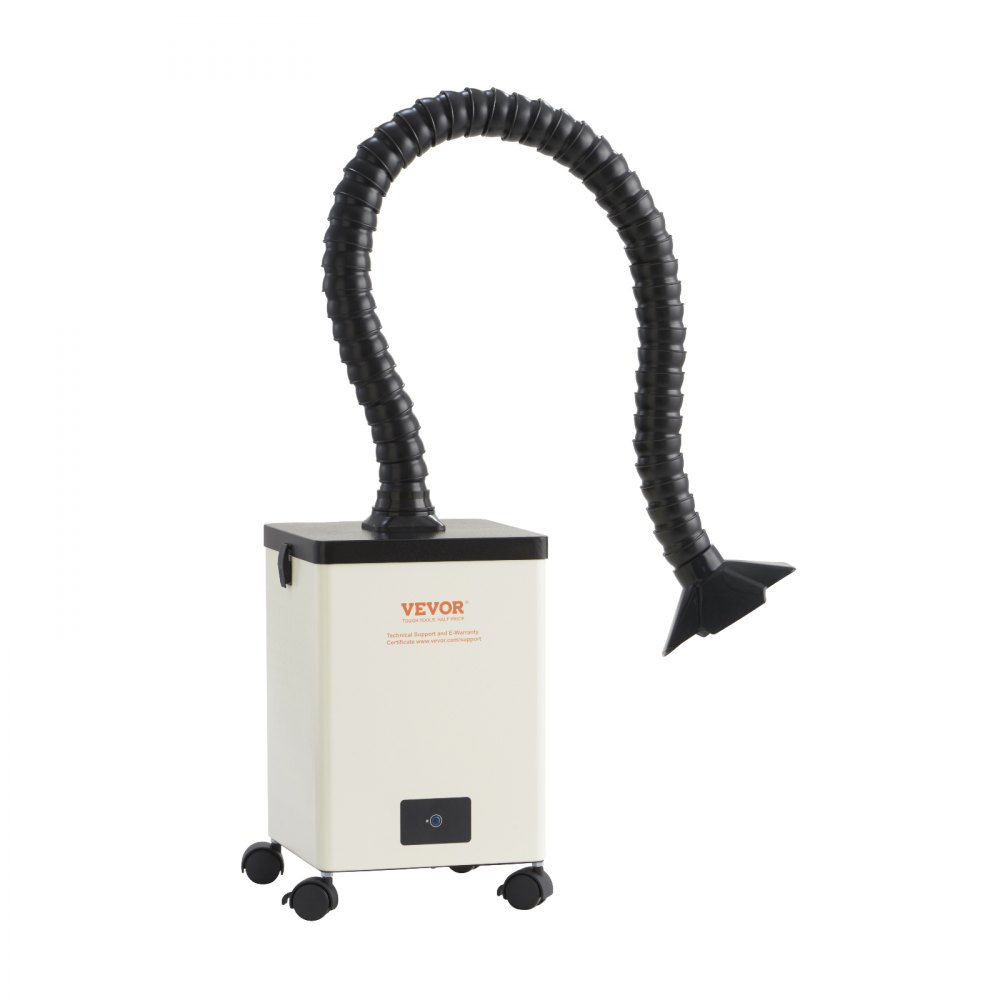 VEVOR Aspiratore Fumi di Saldatura 150W da Pavimento, Aspiratore Fumi di Saldatura Filtro a 3 Strati Flusso d'Aria 332 m³/h, Assorbitore Compatto Fumi di Saldatura per Incisioni di Saldatura Fai-da-te