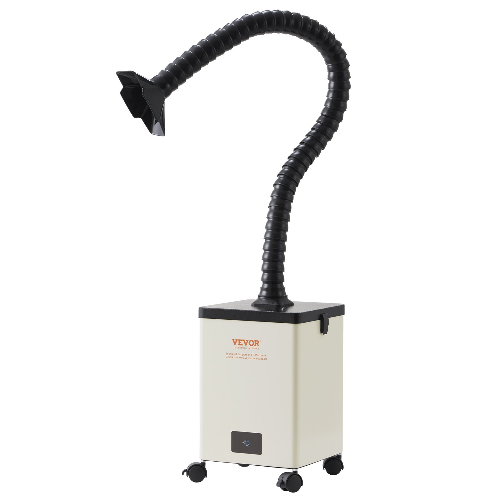 VEVOR Aspiratore Fumi di Saldatura 150W da Pavimento, Aspiratore Fumi di Saldatura Filtro a 3 Strati Flusso d'Aria 332 m³/h, Assorbitore Compatto Fumi di Saldatura per Incisioni di Saldatura Fai-da-te