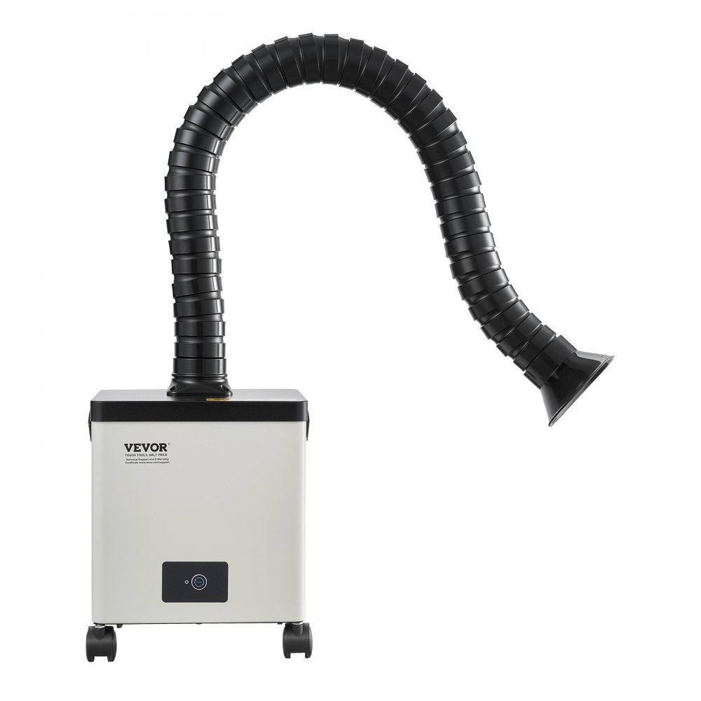 VEVOR Estrattore di Fumi di Saldatura da 85 W Assorbitore di Fumi di Saldatura Senza Spazzole da 200 m³/h con Filtri a 3 Stadi e Regolazione a 3 Velocità, per Incisione, Saldatura Fai da Te, Salone