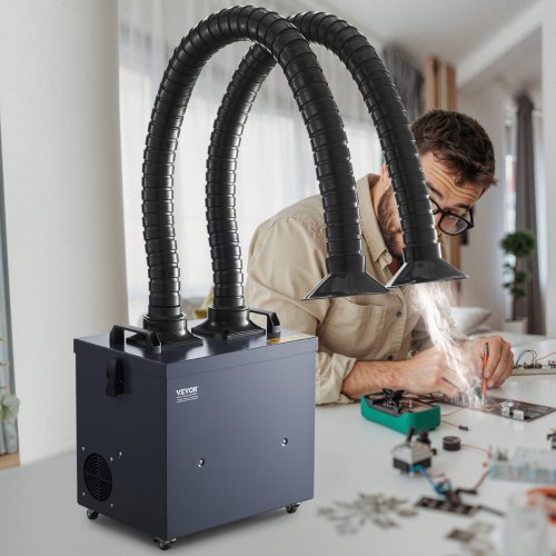 VEVOR Estrattore di Fumi di Saldatura 275 W con Filtri a 4 Stadi e 10 Velocità