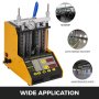 VEVOR Auto Cleaner Tester per Iniettori di Carburante 6 Cilindri Utensili per la Pulizia ad Ultrasuoni Benzina CT150
