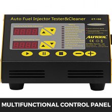 VEVOR Auto Cleaner Tester per Iniettori di Carburante 6 Cilindri Utensili per la Pulizia ad Ultrasuoni Benzina CT150