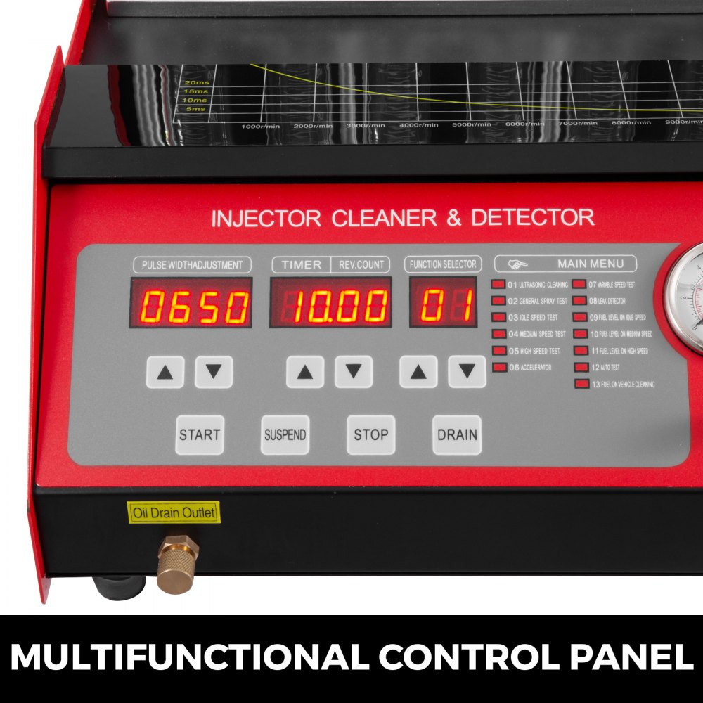 Cnc602 Macchina Ultrasuoni Fuel Injector Cleaner Serbatoio Pulizia 6 Cilindri