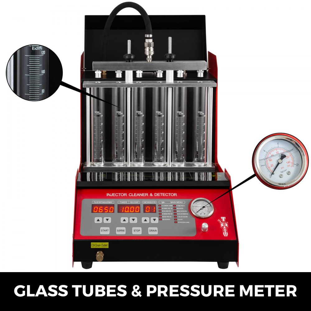 Cnc602 Macchina Ultrasuoni Fuel Injector Cleaner Serbatoio Pulizia 6 Cilindri