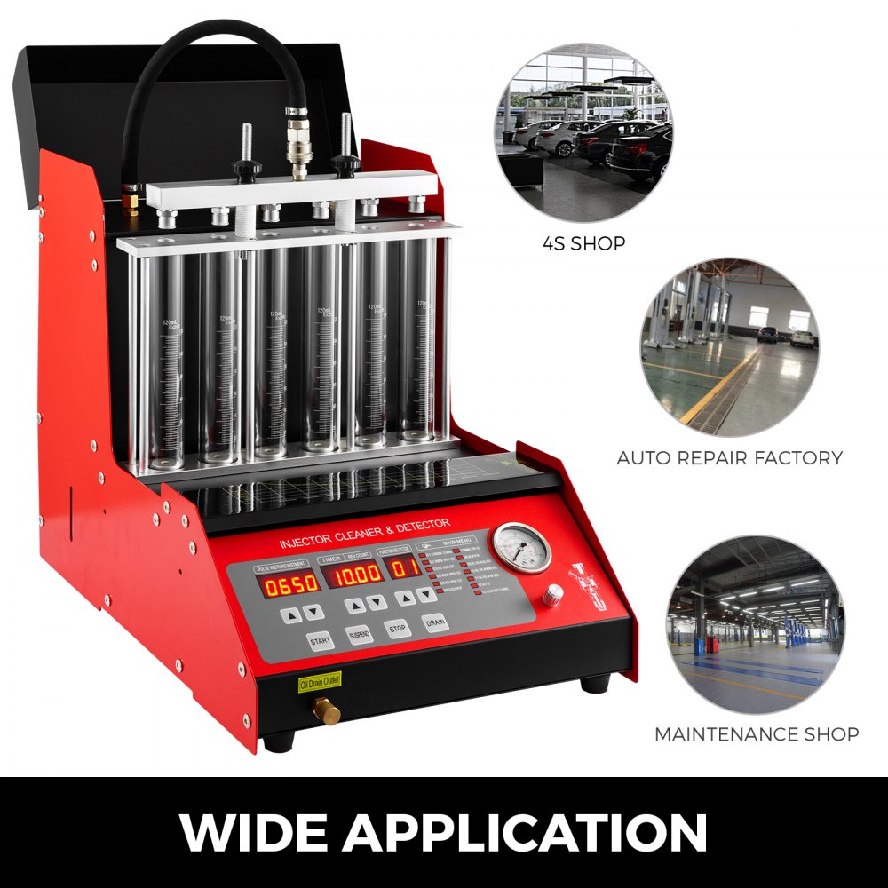 Cnc602 Macchina Ultrasuoni Fuel Injector Cleaner Serbatoio Pulizia 6 Cilindri