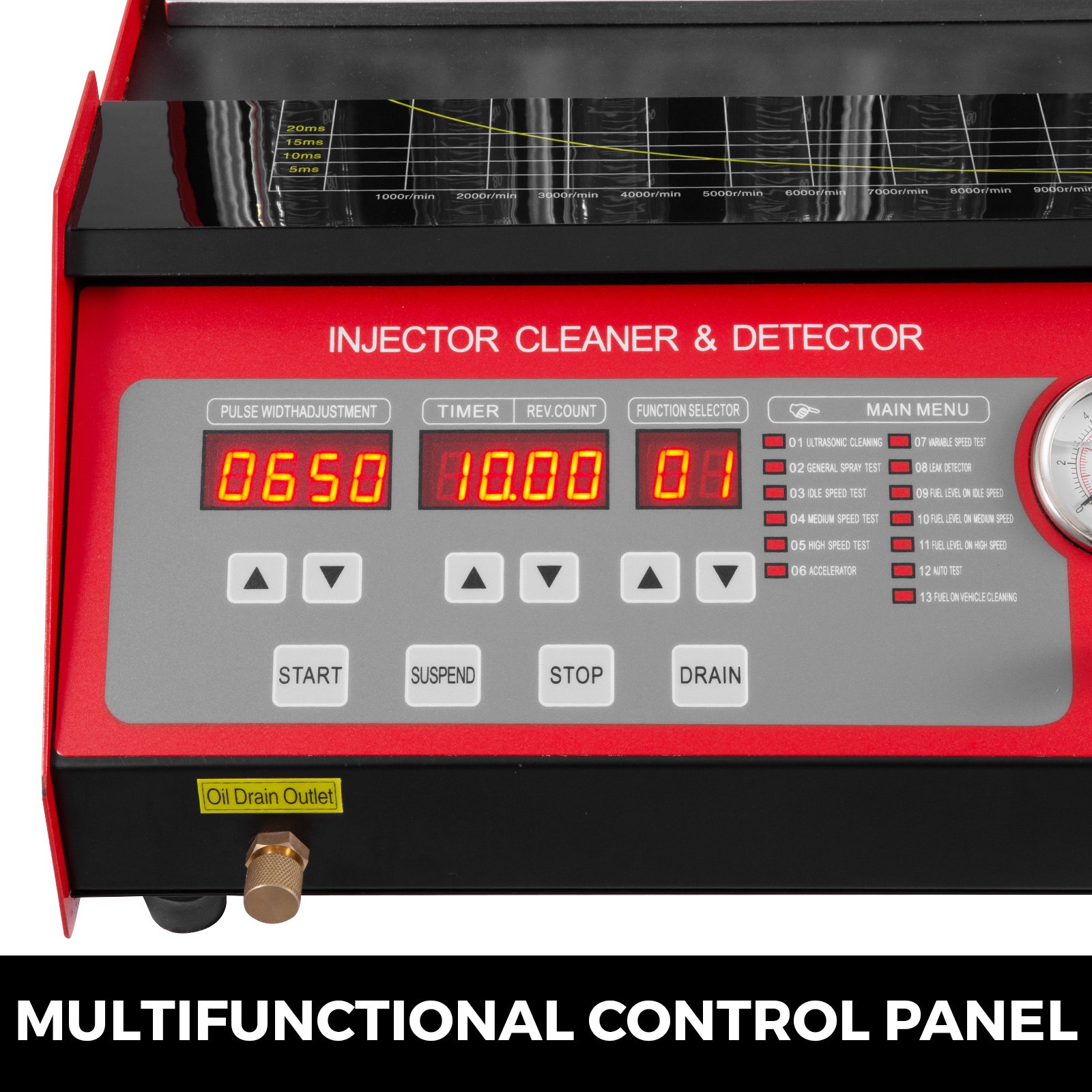 Cnc602 Macchina Ultrasuoni Fuel Injector Cleaner Serbatoio Pulizia 6 Cilindri