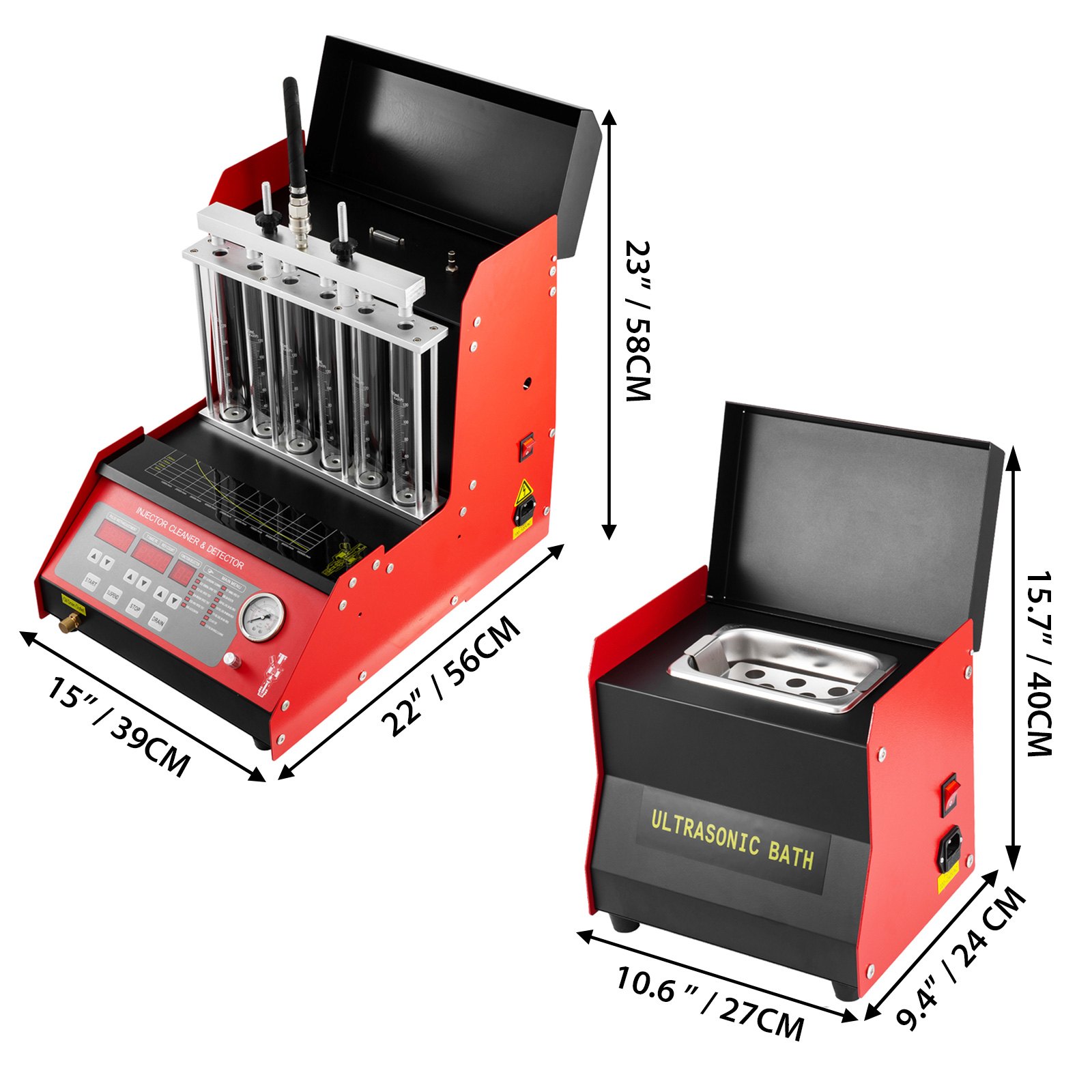 Cnc602 Macchina Ultrasuoni Fuel Injector Cleaner Serbatoio Pulizia 6 Cilindri