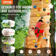 VEVOR 25 Prese per Arrampicata su Roccia di Diverse Dimensioni, Rocce da Arrampicata di Multicolori per Bambini Adulti, Hardware di Montaggio, per Set da Gioco per Parchi Giochi al Chiuso e all'Aperto
