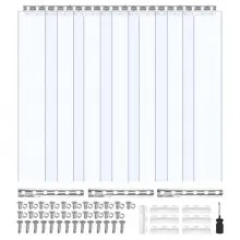 VEVOR Tenda a Strisce in Plastica Trasparente Altezza 2,1m, 7 Strisce di Tenda Larghezza 1 m per Isolamento per Congelatori Magazzini Garage Temperatura di Funzione tra -20℃ a 60℃