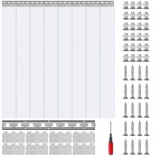 VEVOR Tenda per Porta Striscia in Plastica 122x213,4 cm Centri Commerciali