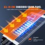 VEVOR 2PCS 800W LED Lampione stradale solare 1400LM Lampada con sensore di movimento solare per esterni