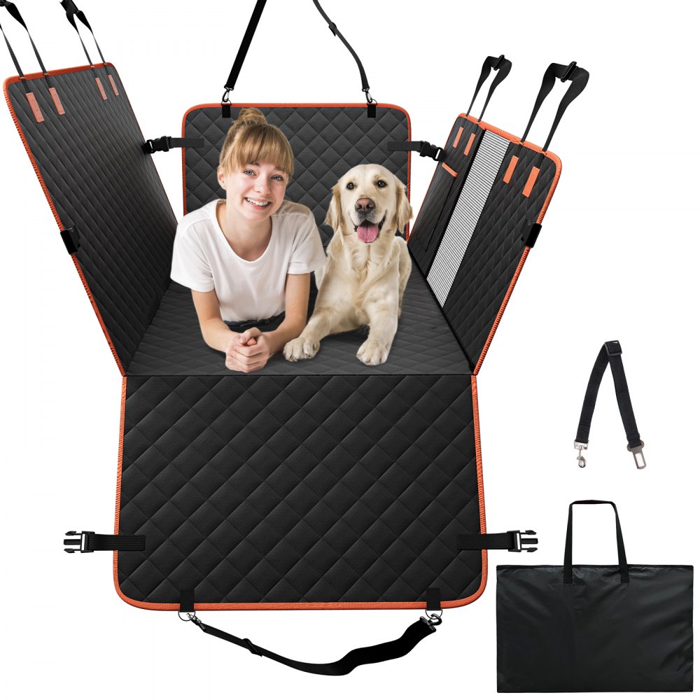 VEVOR Coprisedile Auto Cani Sedile Posteriore Impermeabile 600D 129x70 cm 158 kg