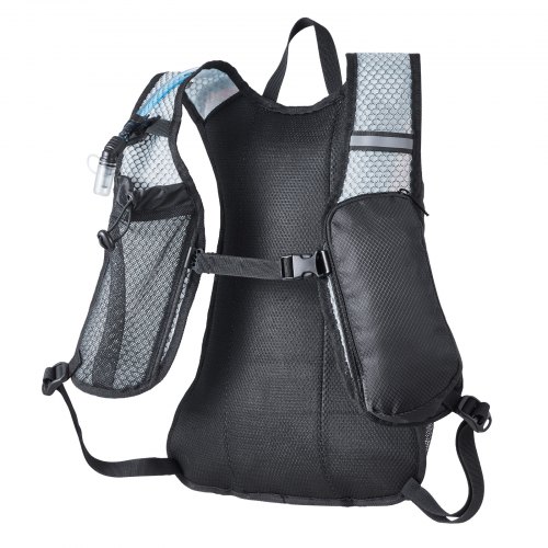 VEVOR Zaino Da Trekking Con Sacca D'acqua 8L – Idrorepellente, 2L In TPU, Per Corsa E Bici (Nero)