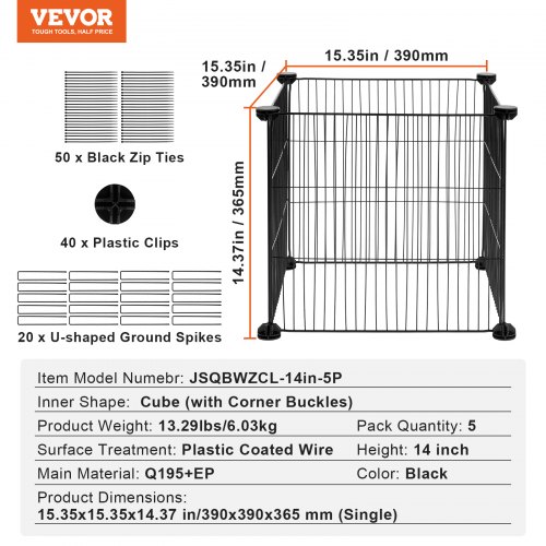 Geosar – 40 Protezioni Per Piante In Rete Metallica, 30x50 Cm, Con 40 Picchetti A U E 120 Fascette In Nylon, Gabbie Anti-Animali Per Giardino, Orto E Aiuole - 4
