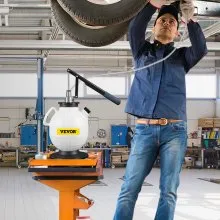 VEVOR Pompa del fluido di trasmissione Riempimento manuale Sistema di riempimento ATF Drenaggio olio e fluido 7,5 L Drenaggio del fluido del cambio automatico con 15 adattatori comuni