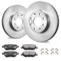 VEVOR Kit Freno Anteriore 257,2 mm Dischi Freno per Vauxhall Adam(M13) 11,25 kg