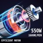 Tagliaverdure Elettrico Tagliaverdure Commerciale 550W con 6 Dischi Da Taglio