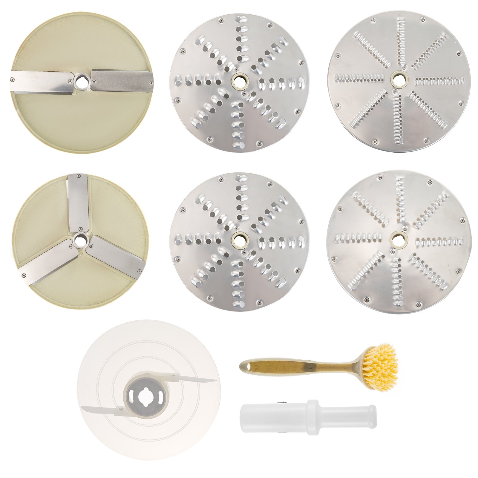 CUGIA Tagliaverdure Elettrico Tagliaverdure Commerciale 550W con 6 Dischi Da Taglio Processore per verdure Tagliaverdure Professionale